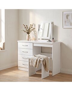 Nevada Dressing Table Set - White Gloss