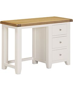 Windsor 3 Drawer Dressing Table - Ivory/Oak