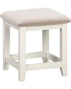 Windsor Dressing Table Stool - Ivory/Oat Fabric