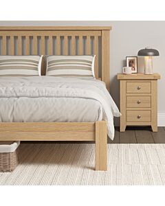 Windsor 5' Low End Bed - Natural Oak