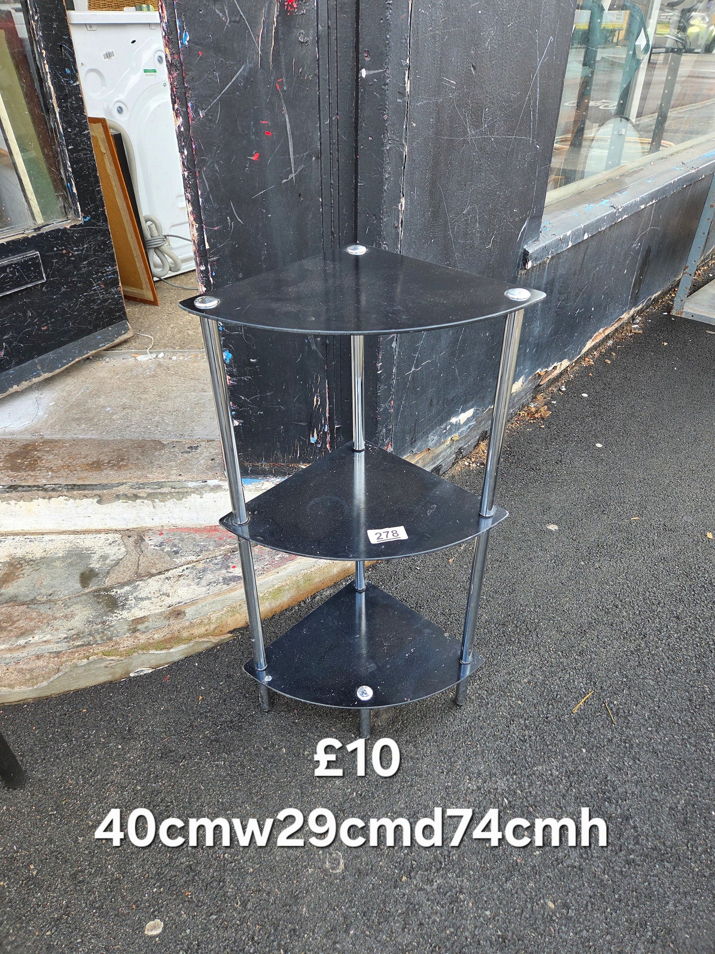 Glass corner unit π Free delivery in Leicester π