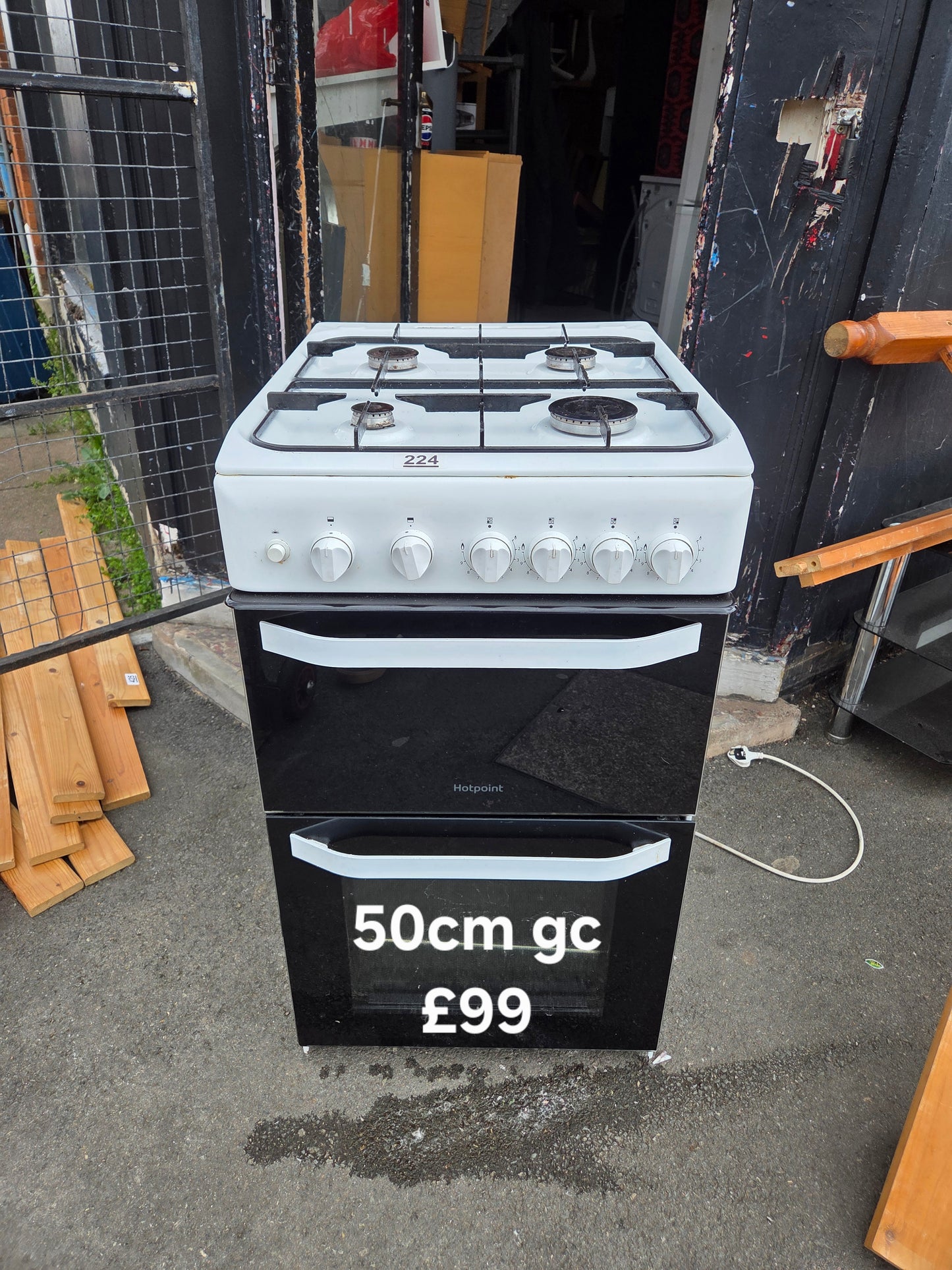 Hotpoint 50cm gas cooker π Free Delivery π 120 Days Warranty π