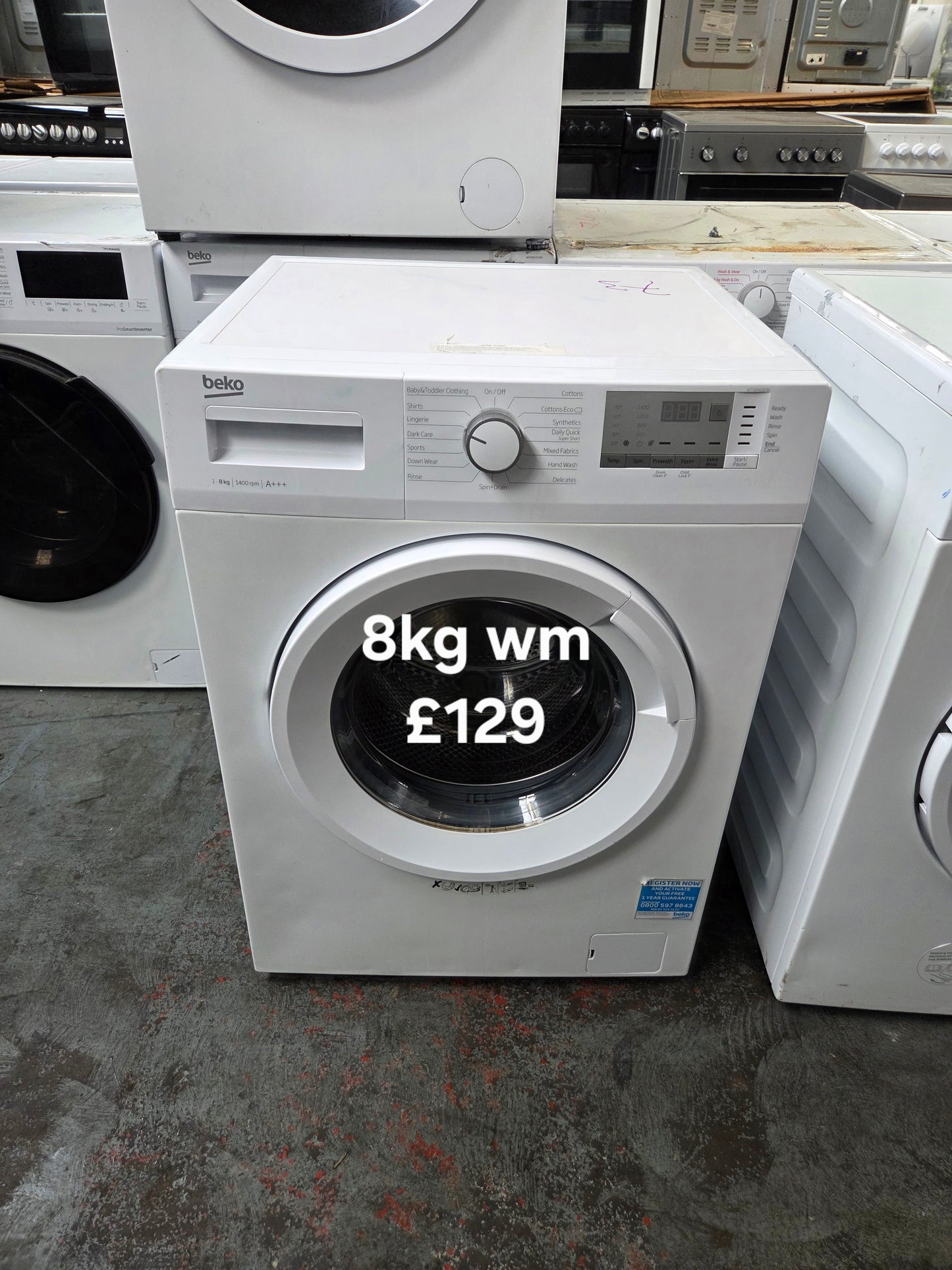 Beko 8kg washing machine ๐ Free Delivery ๐ 120 Days Warranty ๐