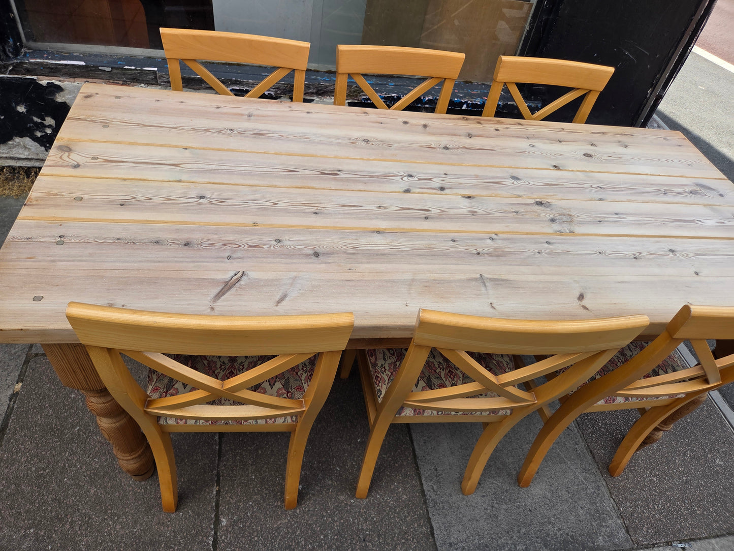 Large Wooden Dining Table and 6 Chairs π Free delivery in Leicester π