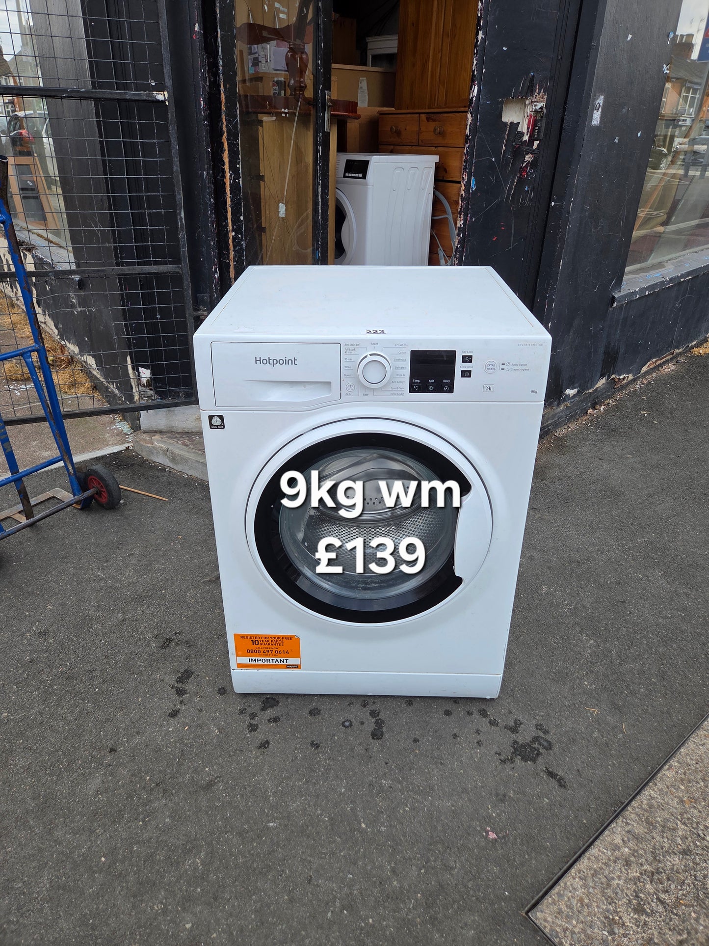 Hotpoint 9kg washing machine π Free Delivery π 120 Days Warranty π