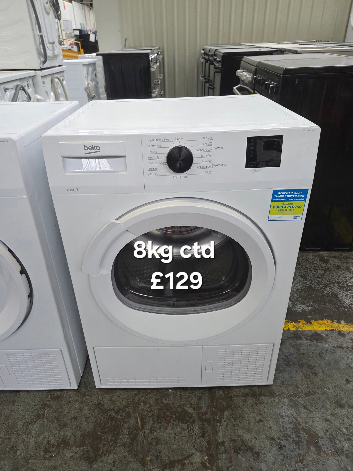 Beko 8kg condenser tumble dryer π Free Delivery π 120 Days Warranty π