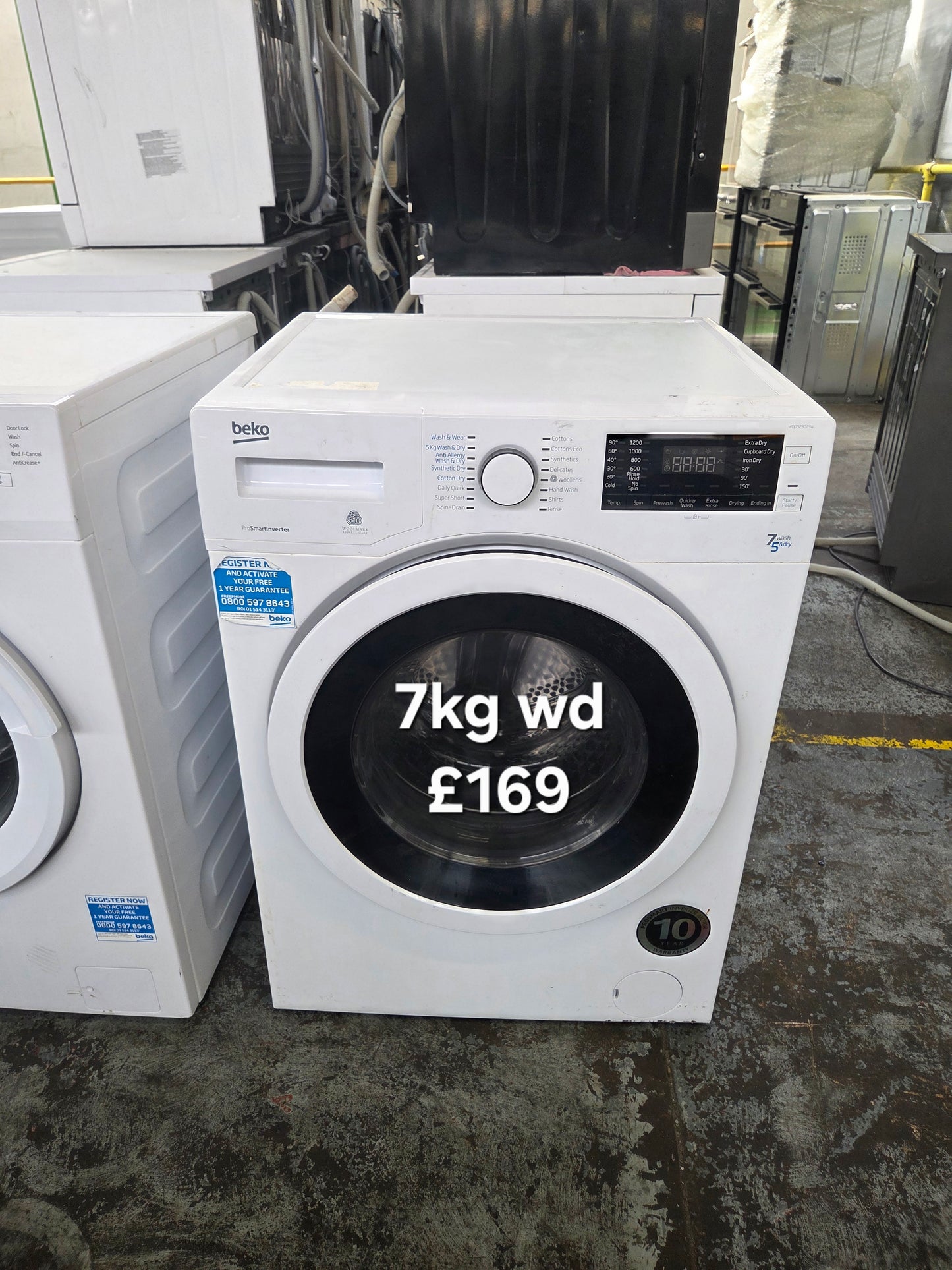 Beko 7kg washer dryer Refurbished | 120 Day Warranty | Free Delivery