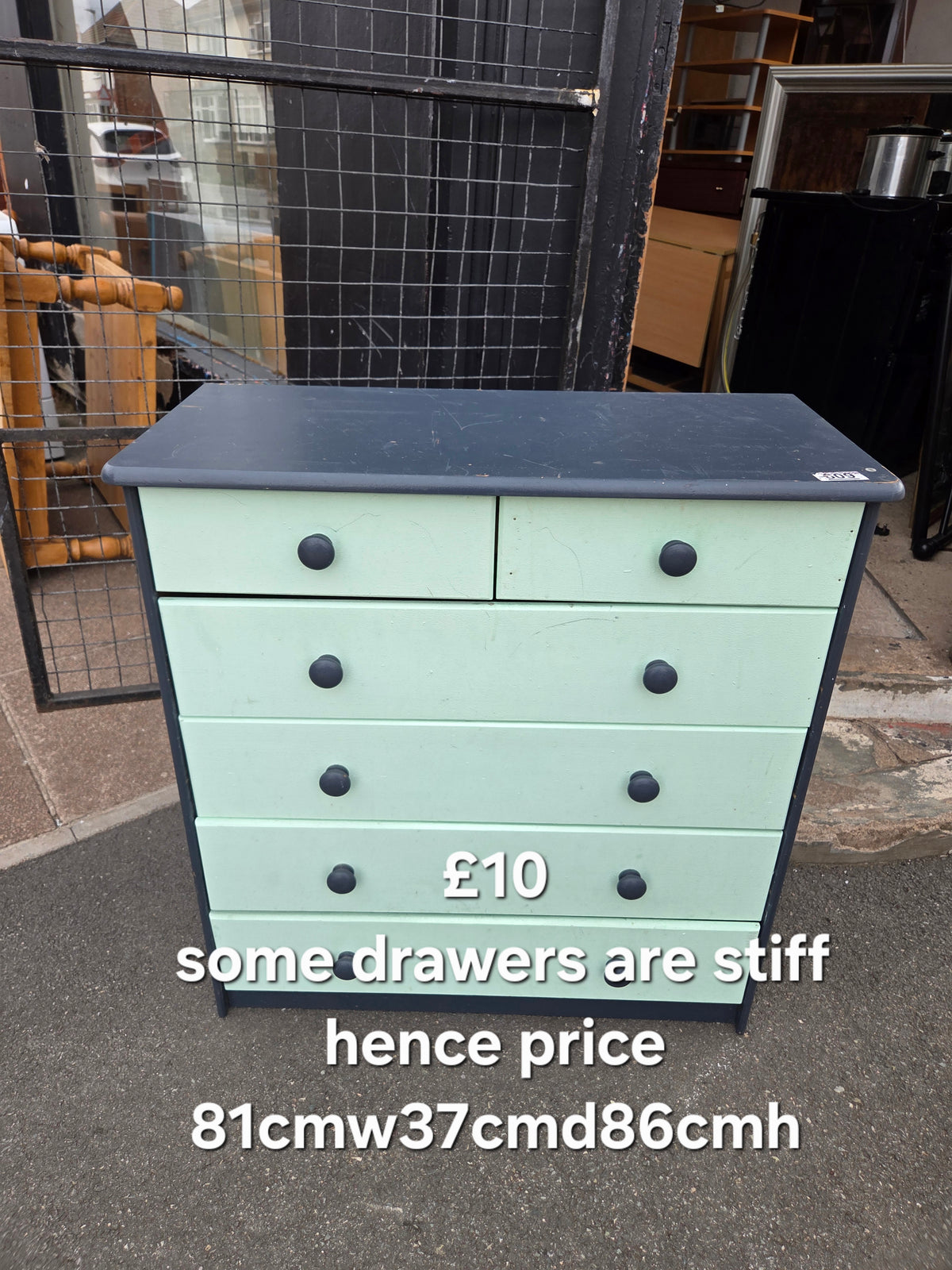 Chest of drawers Free Delivery in Leicester some drawers are stiff hence price