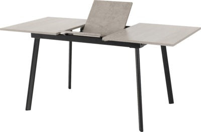 Avery Extending Dining Set with Avery Chairs
Concrete/Grey Oak Effect/Black/Grey Velvet