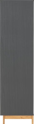 Cleveland 2 Door Wardrobe
White/Grey Metal Effect