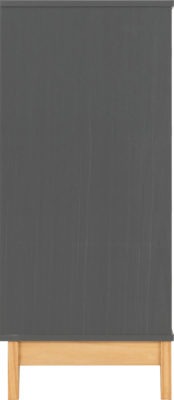 Cleveland 3+2 Drawer Chest
White/Grey Metal Effect