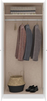 Denver 2 Door Wardrobe
White Gloss