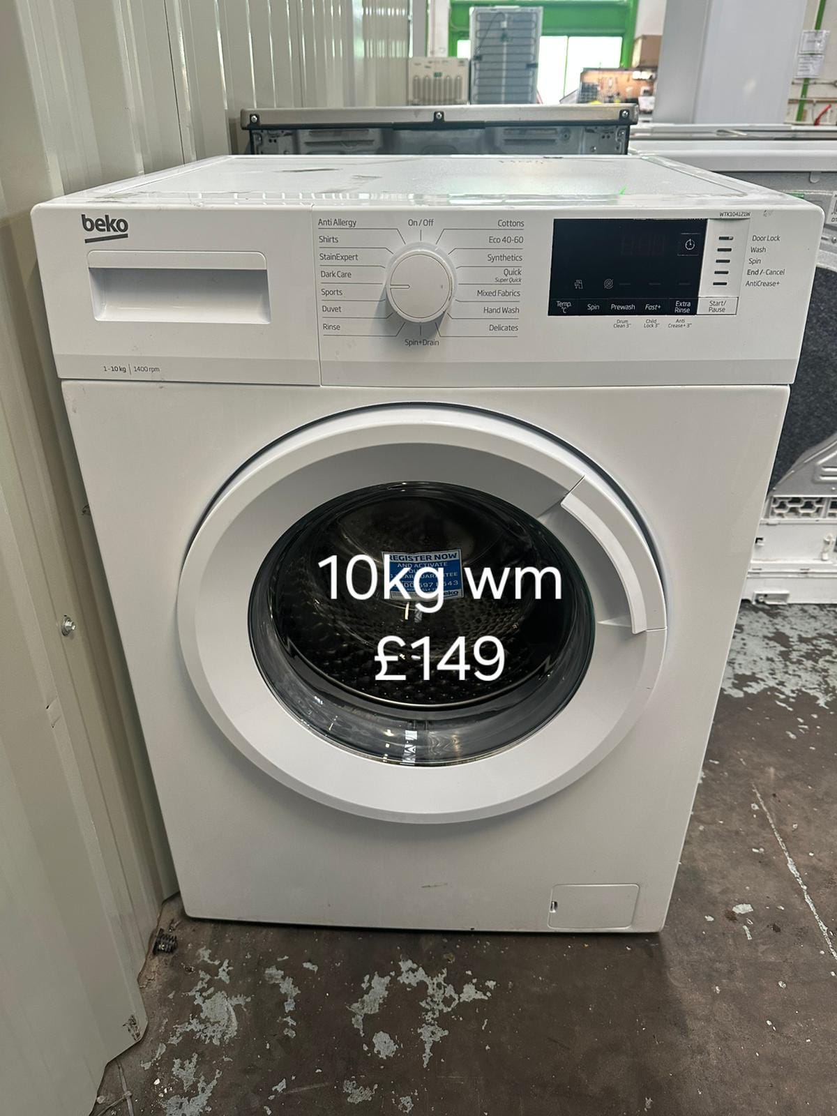 Beko 10kg washing machine π Free Delivery π 120 Days Warranty π