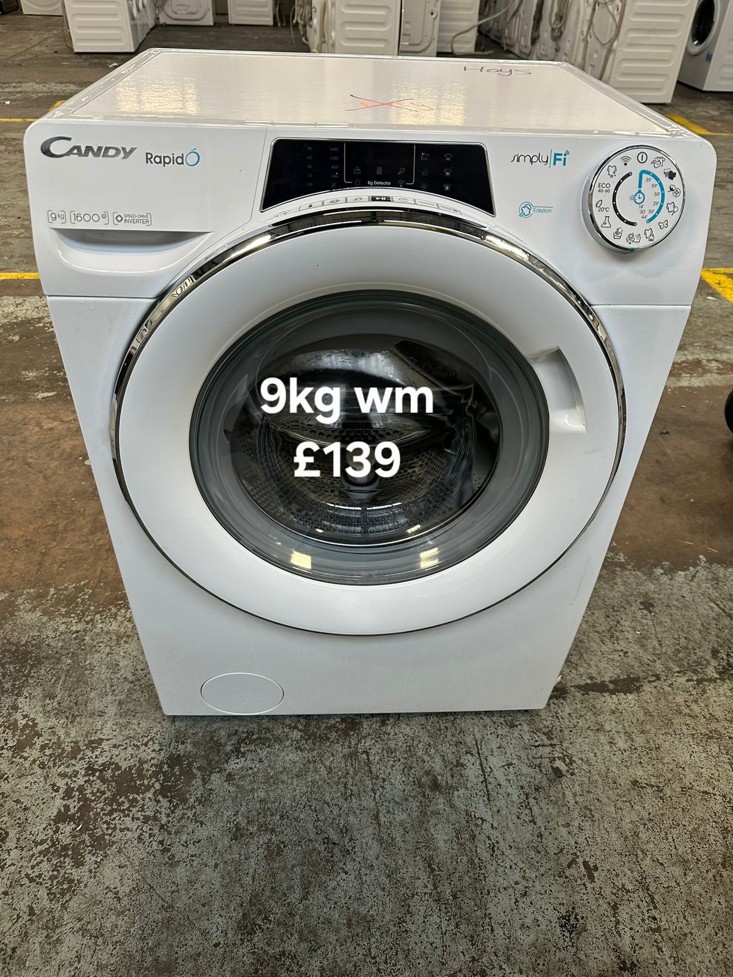 Candy 9kg washing machine π Free Delivery π 120 Days Warranty π