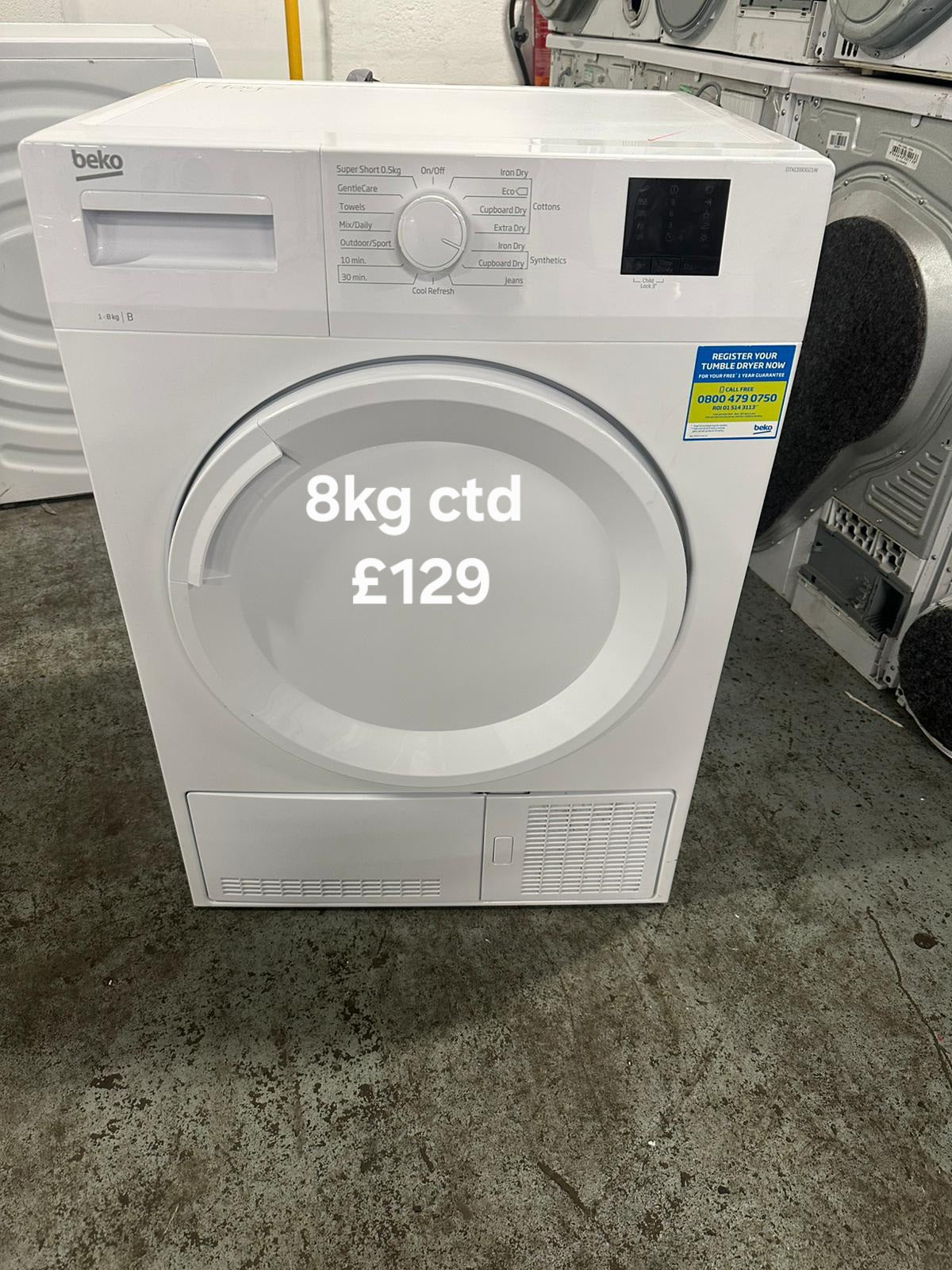 Beko 8kg condenser tumble dryer π Free Delivery π 120 Days Warranty π