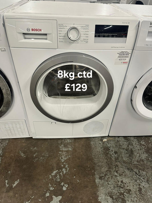 Bosch 8kg condenser tumble dryer 🌟 Free Delivery 🌟 120 Days Warranty 🌟