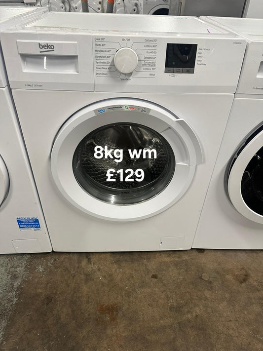 Beko 8kg washing machine 🌟 Free Delivery 🌟 120 Days Warranty 🌟