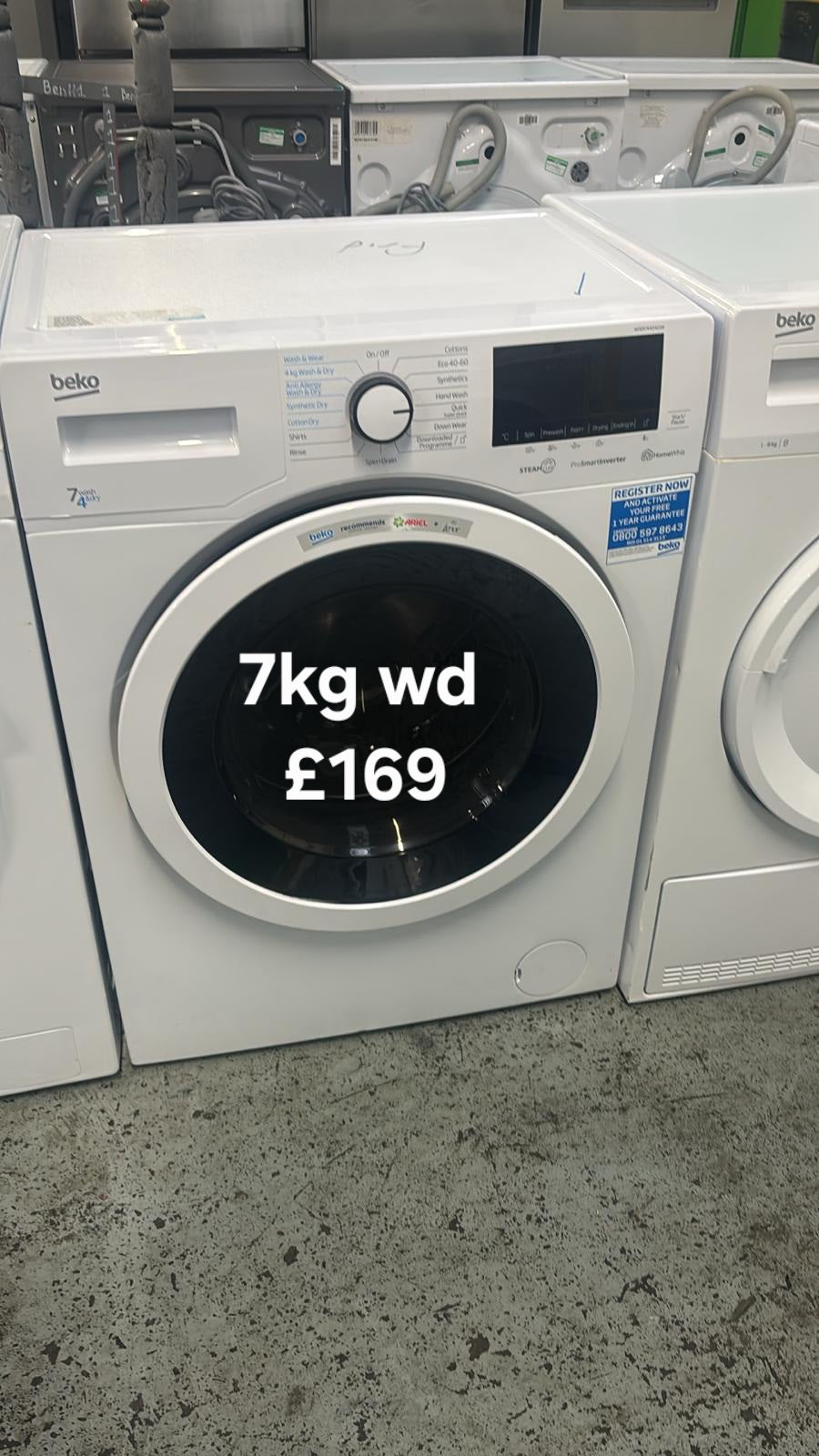 Beko 7kg washer dryer π Free Delivery π 120 Days Warranty π