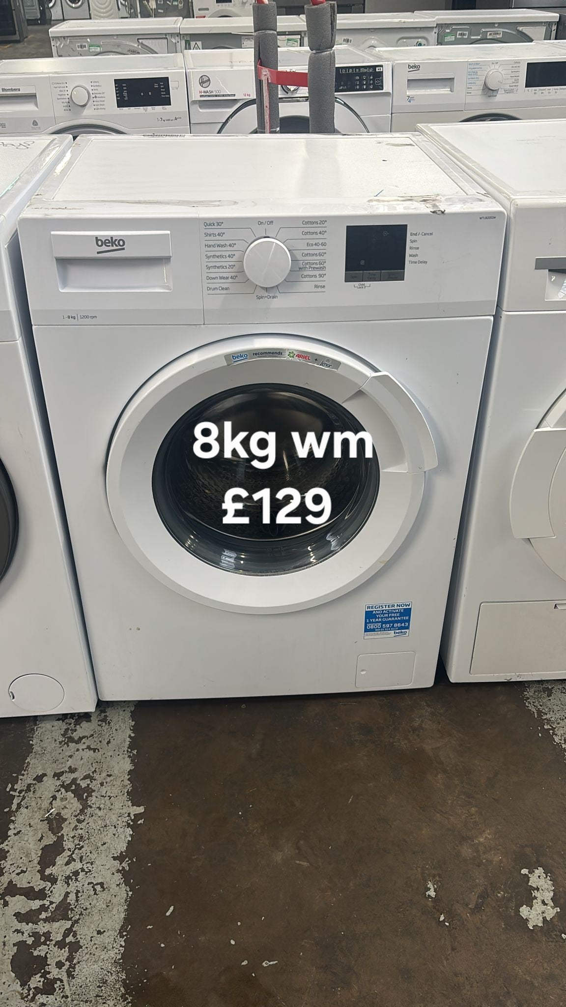Beko 8kg washing machine π Free Delivery π 120 Days Warranty π