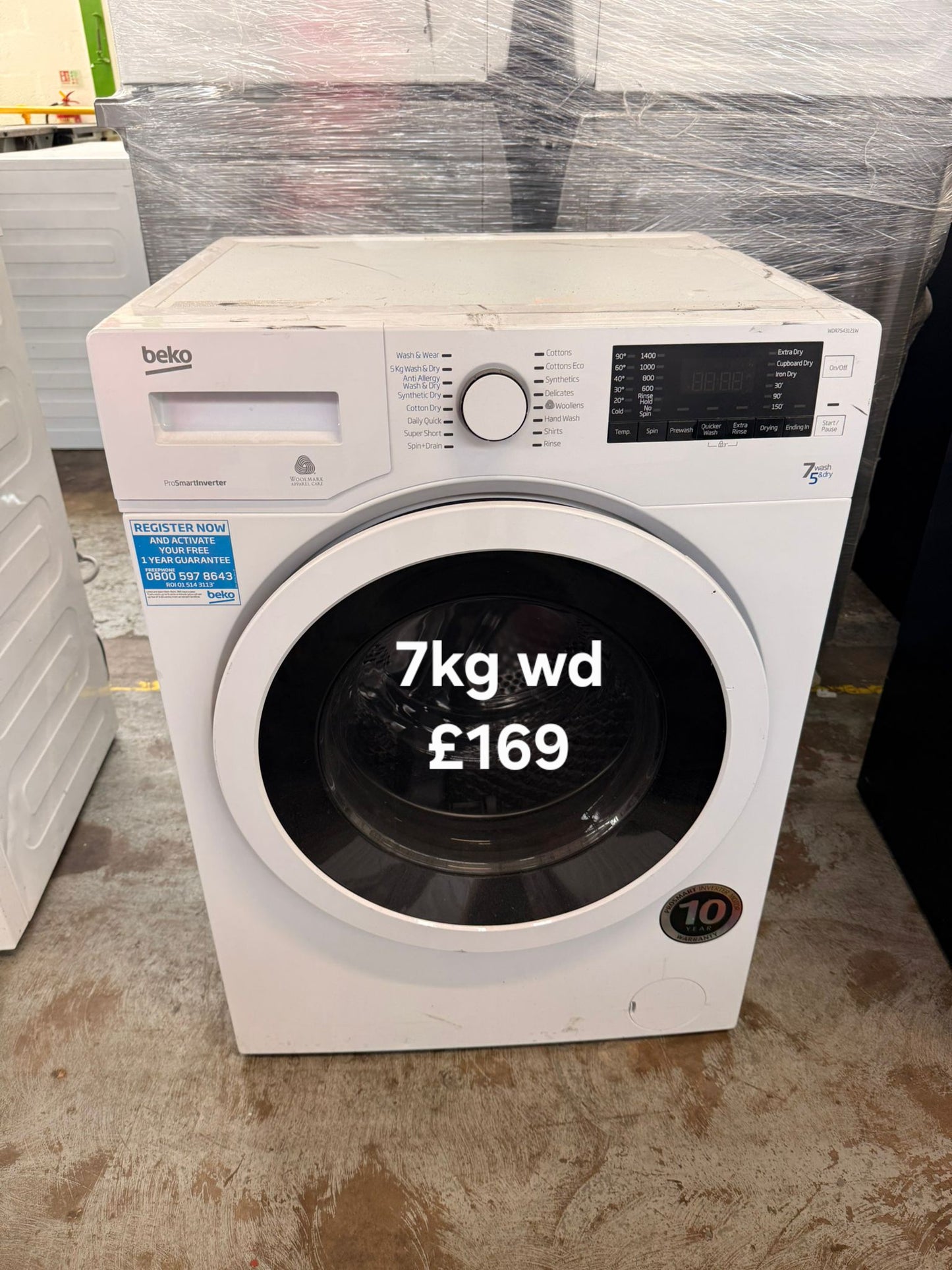 Beko 7kg washer dryer ๐ Free Delivery ๐ 120 Days Warranty ๐
