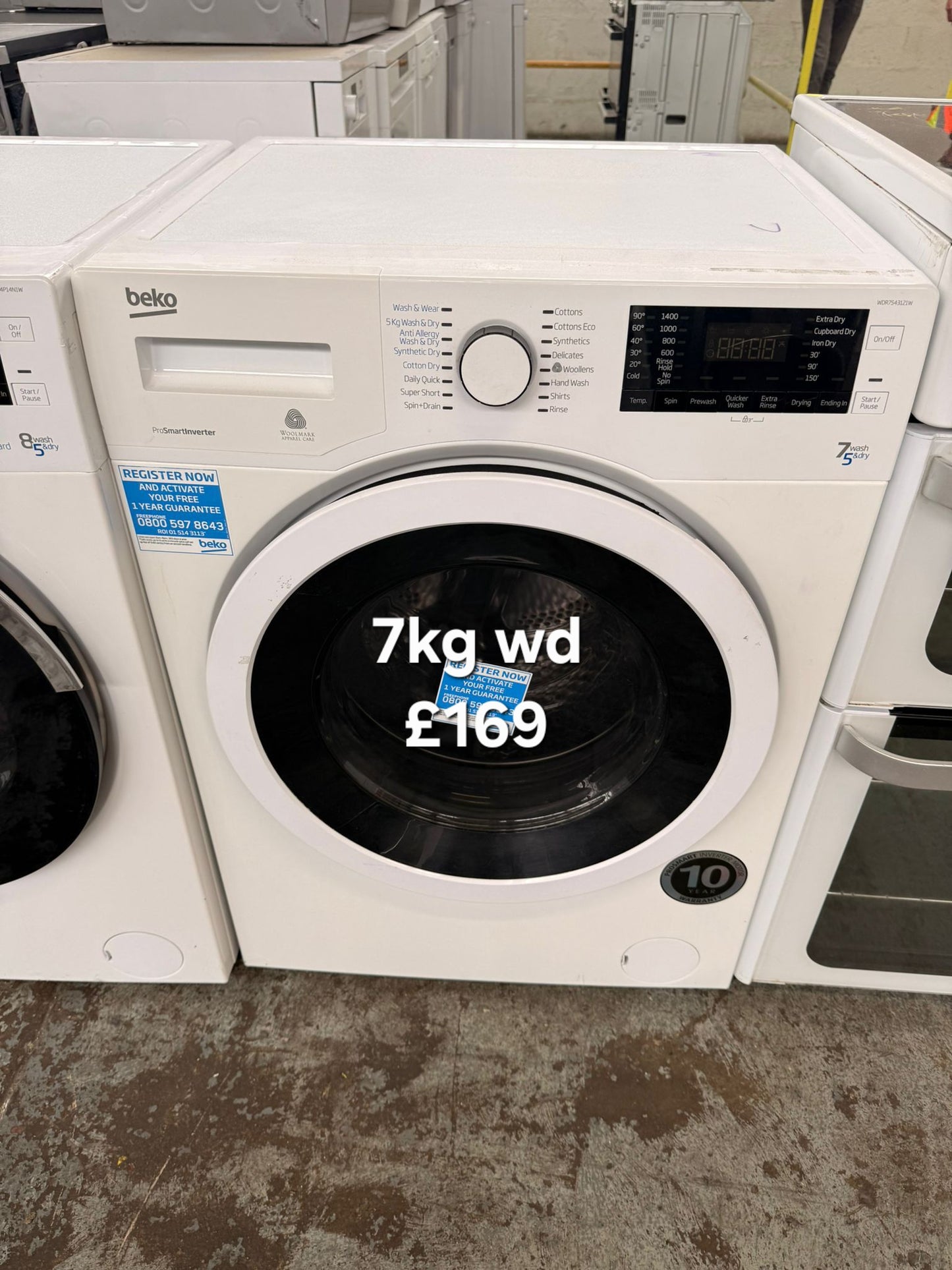 Beko 7kg washer dryer π Free Delivery π 120 Days Warranty π