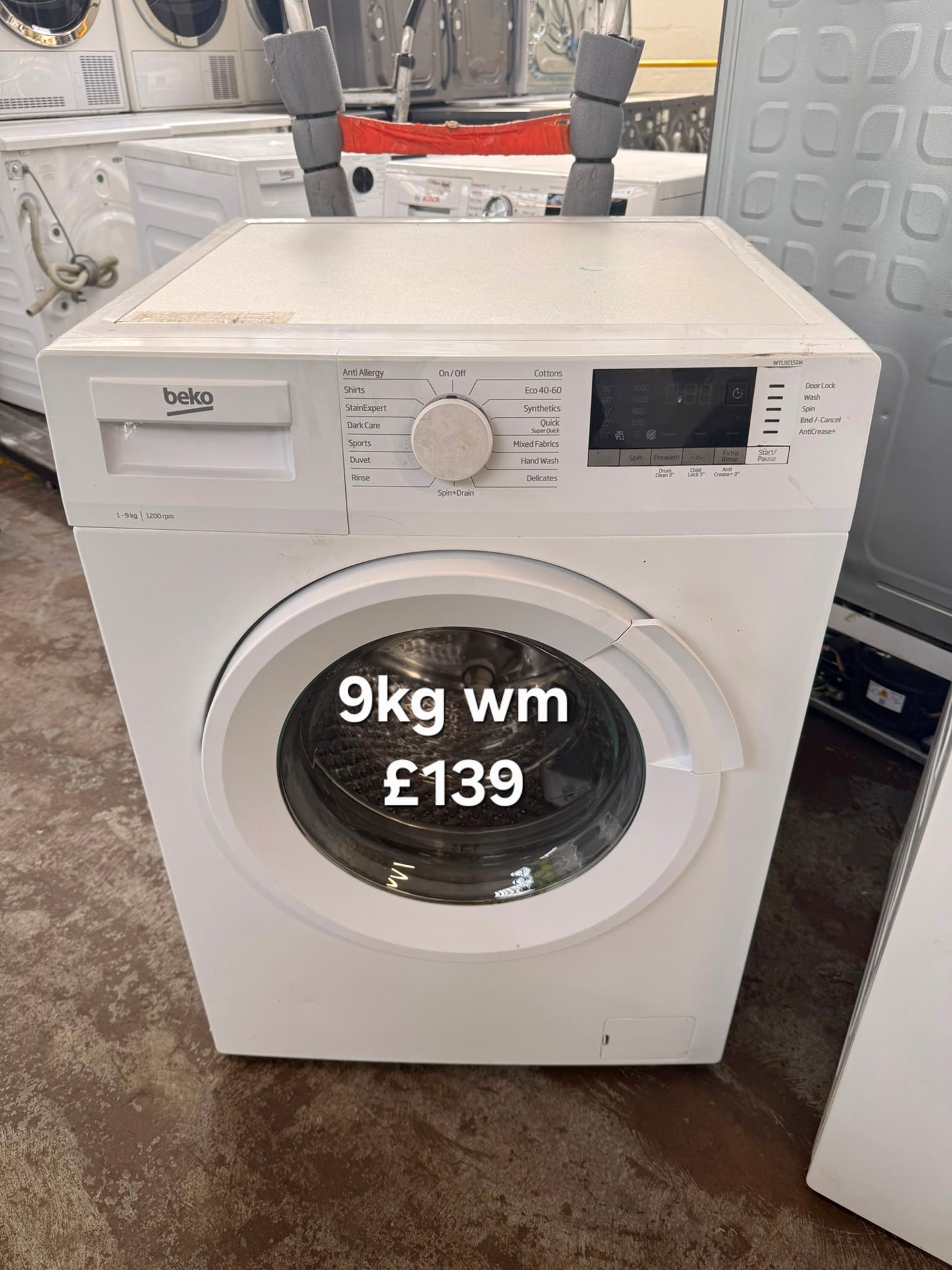 Beko 9kg washing machine π Free Delivery π 120 Days Warranty π