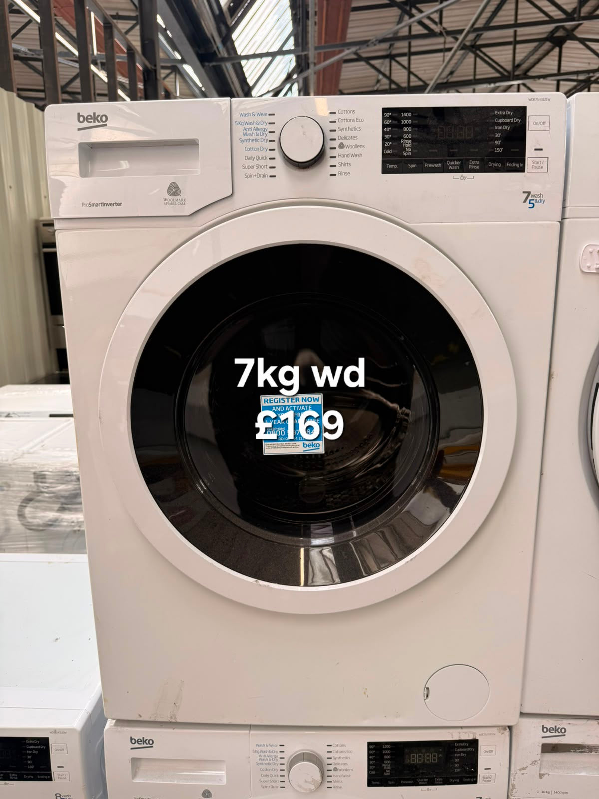 Beko 7kg washer dryer π Free Delivery π 120 Days Warranty π