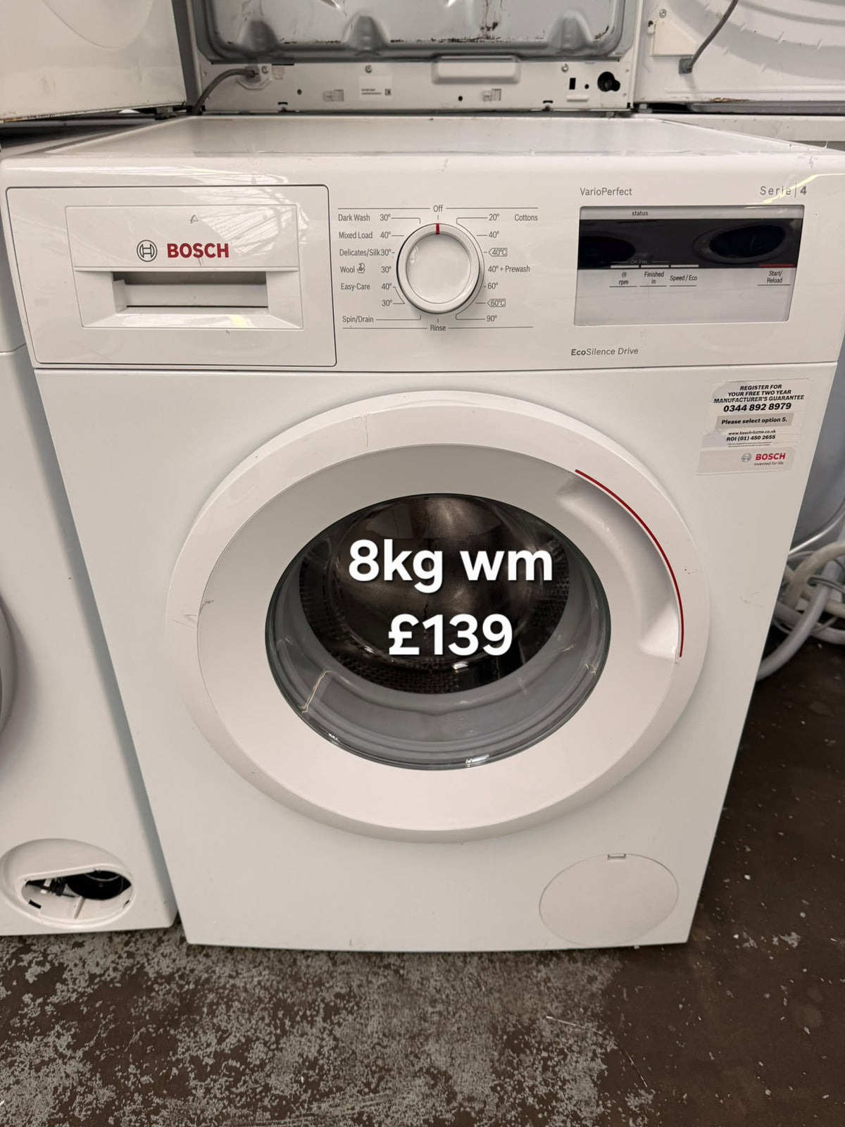 Bosch WAN28000GB/19 8kg washing machine Refurbished | 120 Day Warranty | Free Delivery