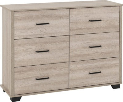 Oliver 6 Drawer Chest
Light Oak Effect
