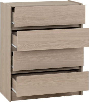 Paris 4 Drawer Chest
Smoked Ash Effect
