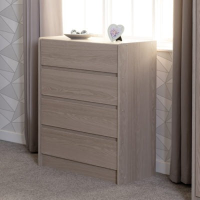 Paris 4 Drawer Chest
Smoked Ash Effect