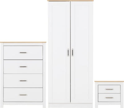 Portland Trio
White/Oak Effect