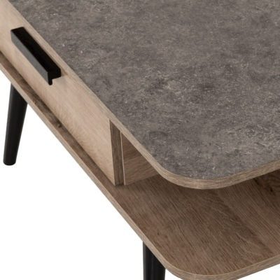 Saxton 1 Drawer Coffee Table
Mid Oak Effect/Grey