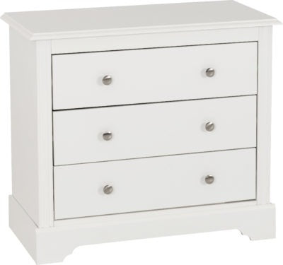 Stratford 3 Drawer Chest
White