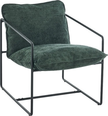 Tivoli Occasional Chair
Black Metal/Green Fabric