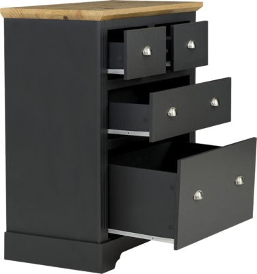 Toledo 2+2 Drawer Chest
Grey/Oak Effect