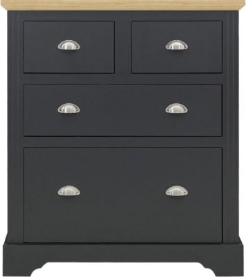 Toledo 2+2 Drawer Chest
Grey/Oak Effect