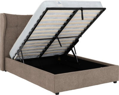 Verona Ottoman 4'6" Bed
Brown Fabric