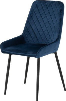 Athens Rectangular Dining Set with Avery Chairs
Concrete Effect/Black/Sapphire Blue Velvet