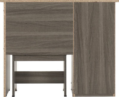 Lisbon 2 Piece Dressing Table Set
Black Wood Grain/Black Faux Leather