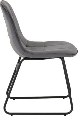 Athens Round Dining Set with Lukas Chairs
Concrete Effect/Black/Grey Velvet