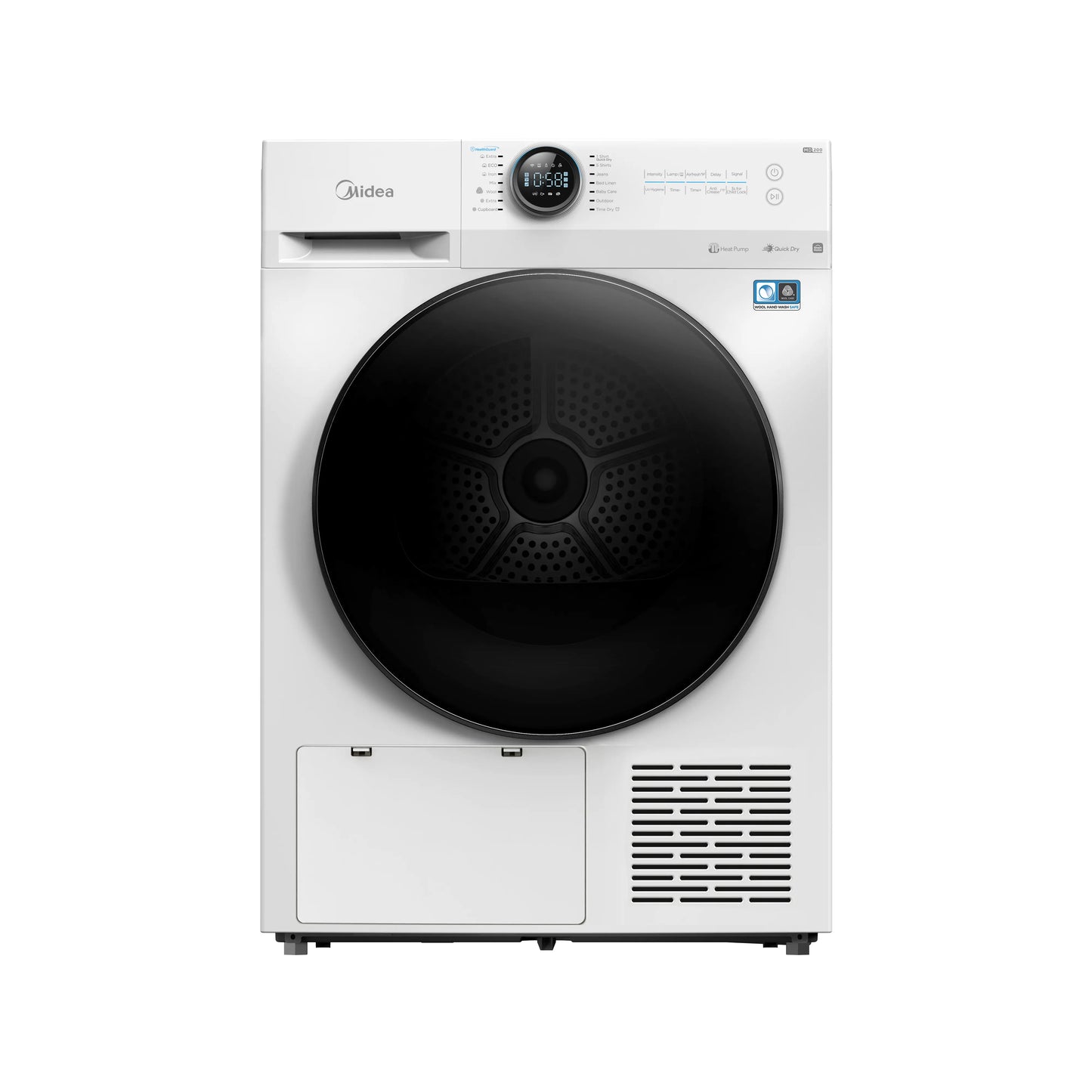 Midea MD200H80WB 8KG Front Loading Heat Pump Dryer A+++ Rated in White