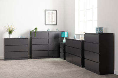 Malvern 3 Drawer Bedside
Grey