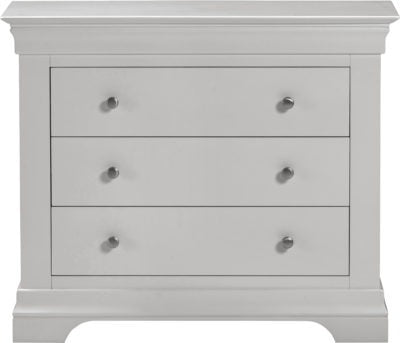 Bordeaux 3 Drawer Chest
Pebble Grey