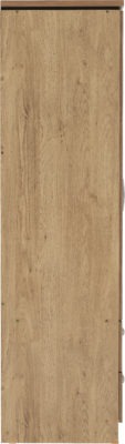 Charles 2 Door 2 Drawer Wardrobe
Oak Effect Veneer with Walnut Trim
