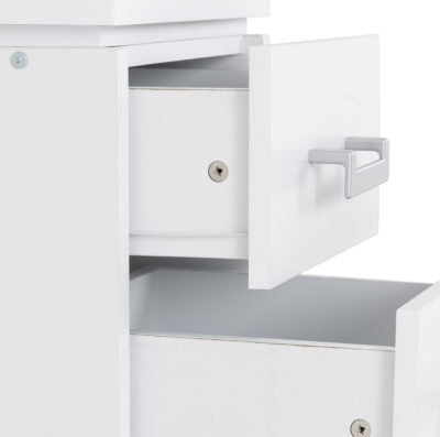 Charles 2 Drawer Bedside
White