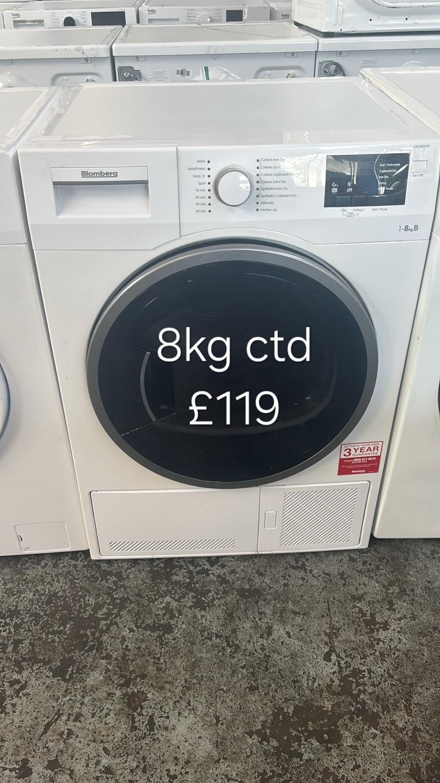 blomberg 8kg condenser dryer π Free Delivery π 120 Days Warranty π