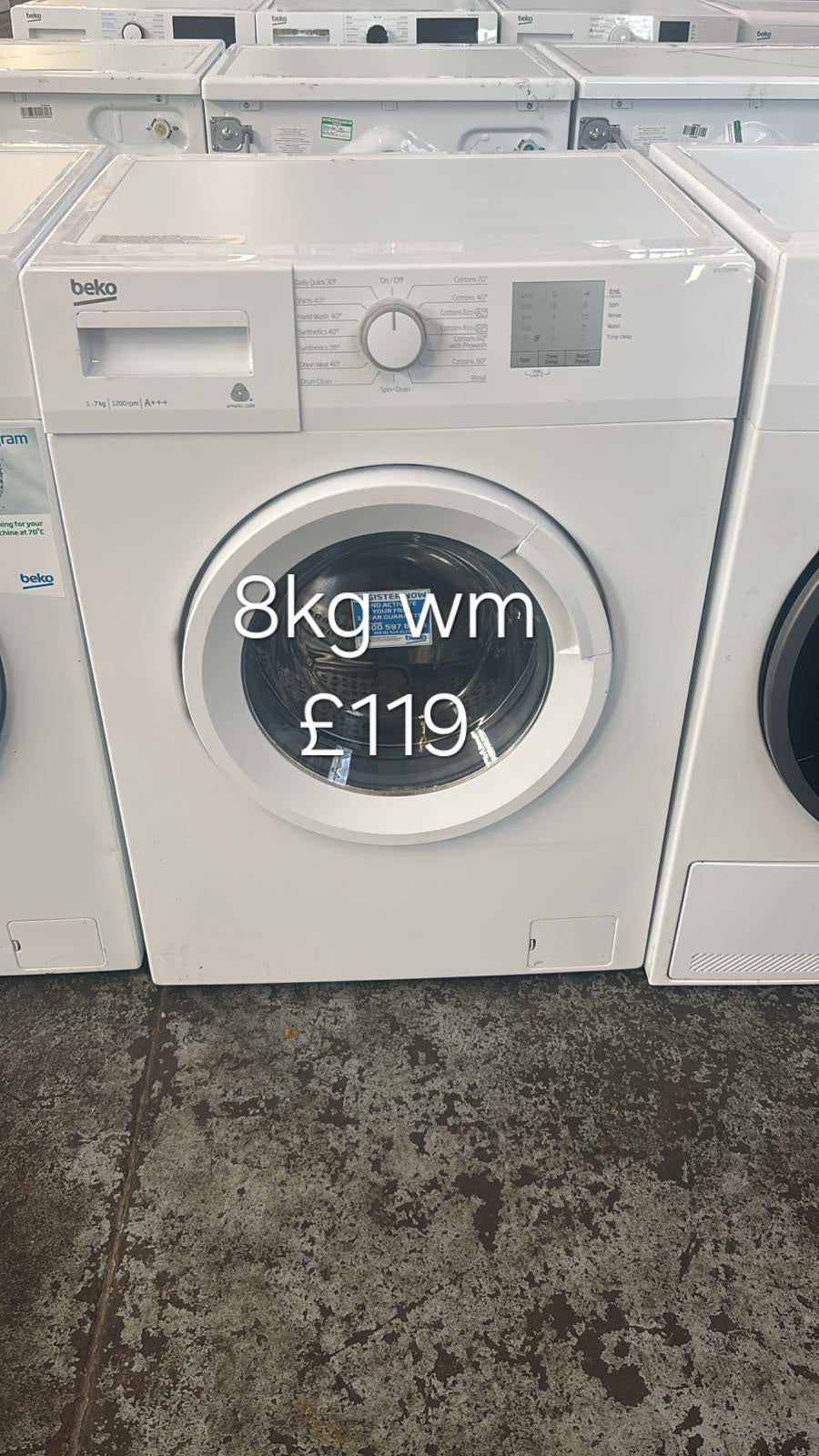 beko 8kg washing machine π Free Delivery π 120 Days Warranty π