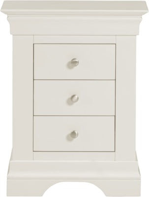 Bordeaux 3 Drawer Bedside
Ivory