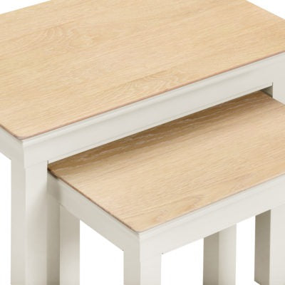 Bordeaux Nest of 2 Tables
Ivory/Oak